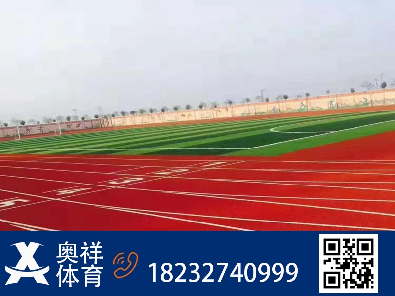 全塑型塑胶跑道
