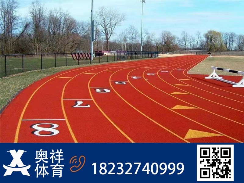 全塑型塑胶跑道