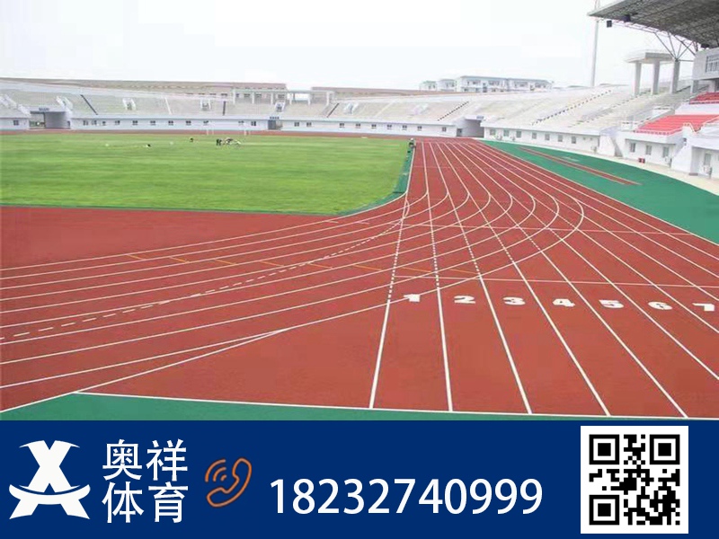 全塑型塑胶跑道